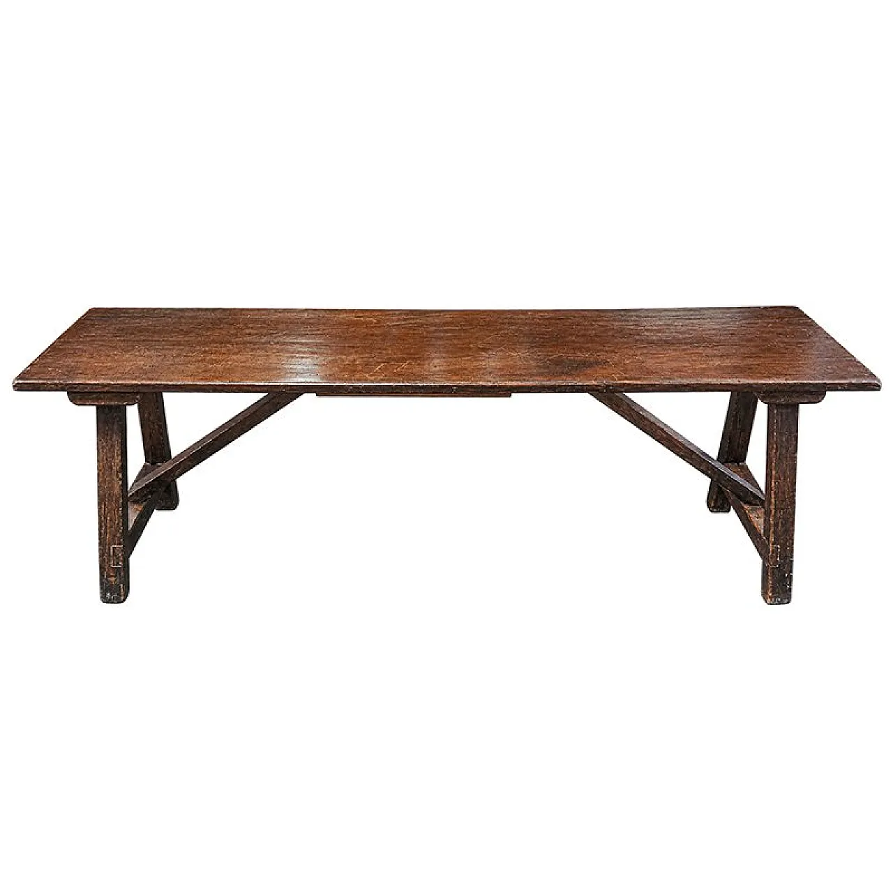 Rustic wooden refectory table, 18th century 2