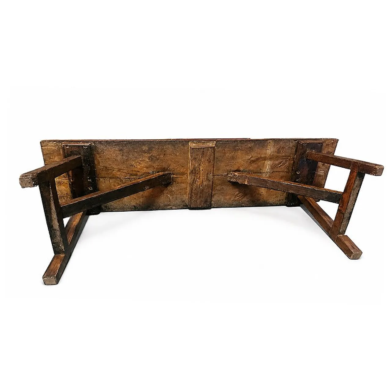 Rustic wooden refectory table, 18th century 5