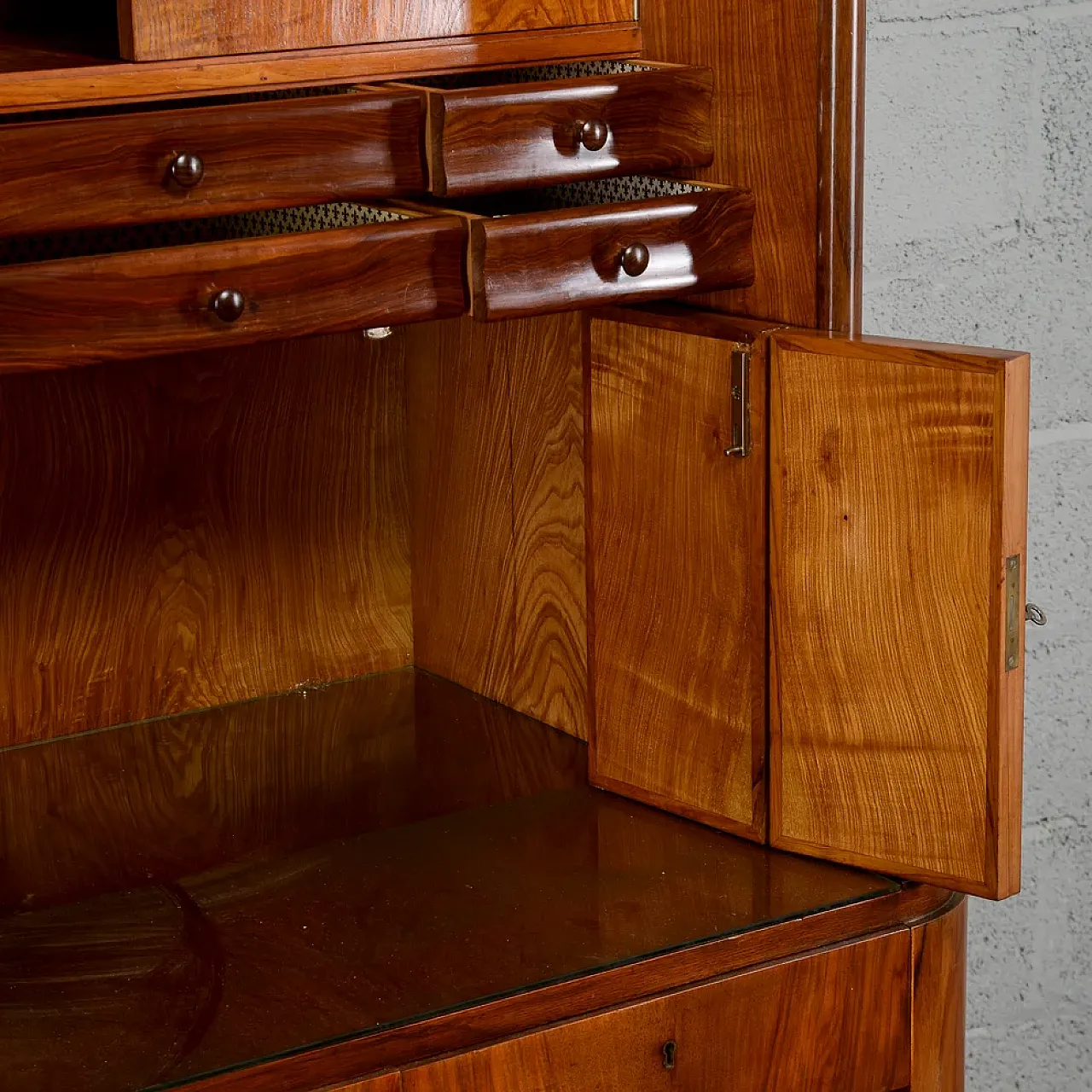 Art Deco writing desk bookcase, 1930s 5