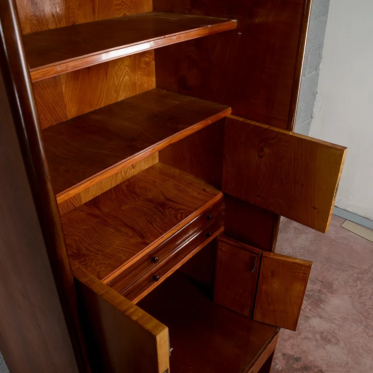 Art Deco writing desk bookcase, 1930s 7