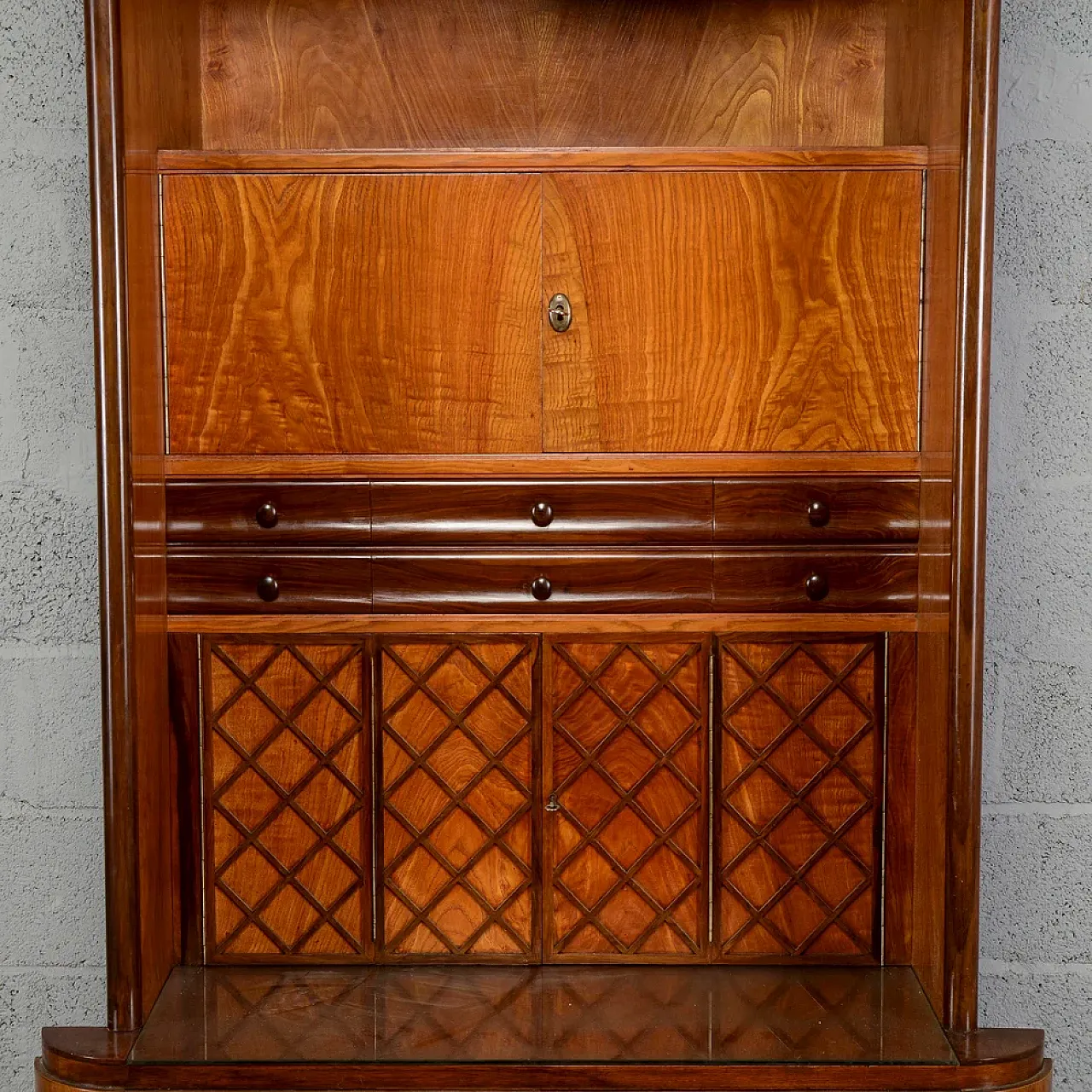 Art Deco writing desk bookcase, 1930s 8