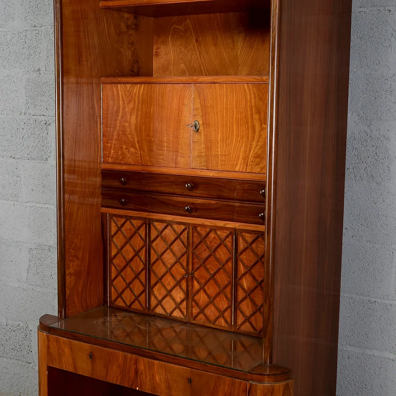 Art Deco writing desk bookcase, 1930s 9