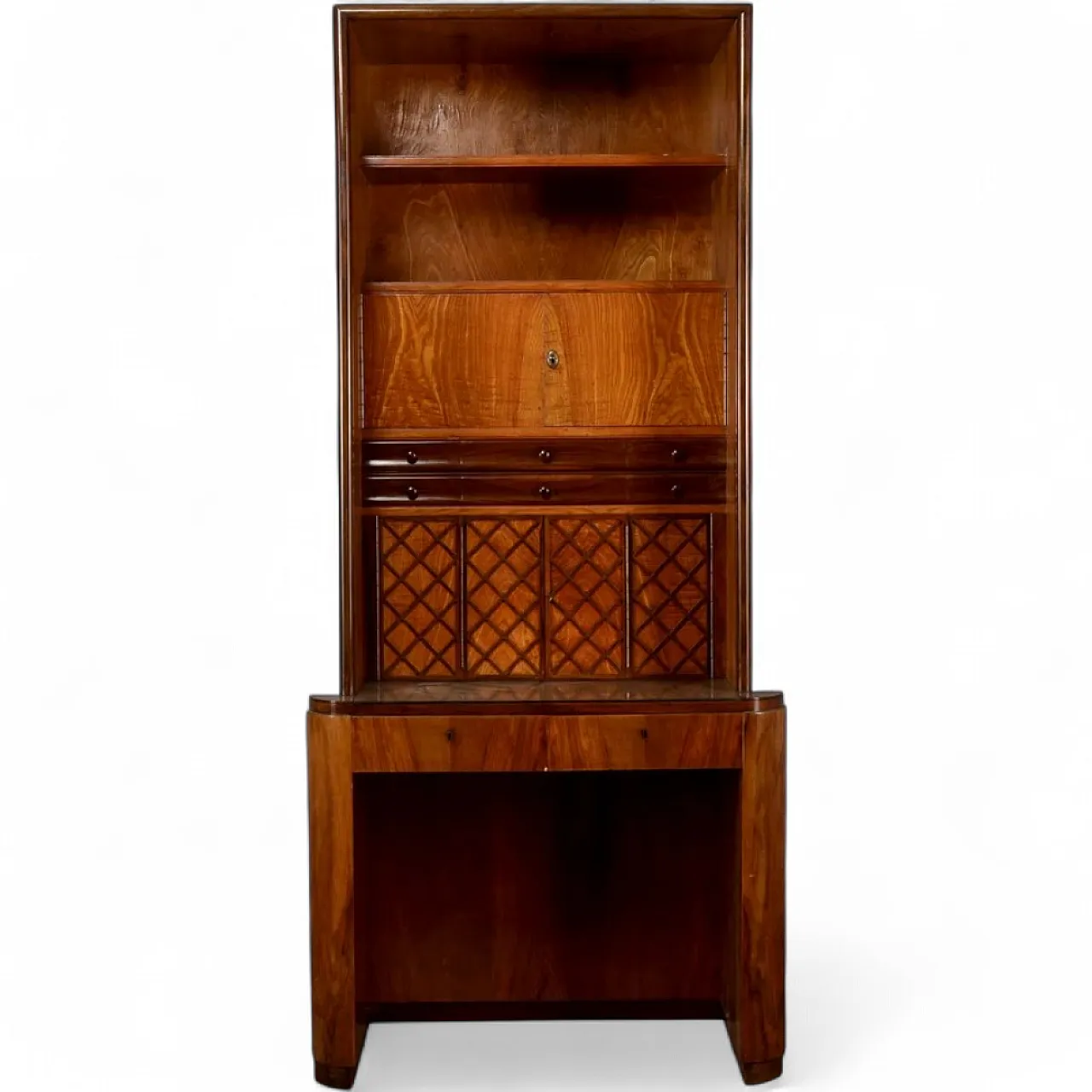 Art Deco writing desk bookcase, 1930s 11