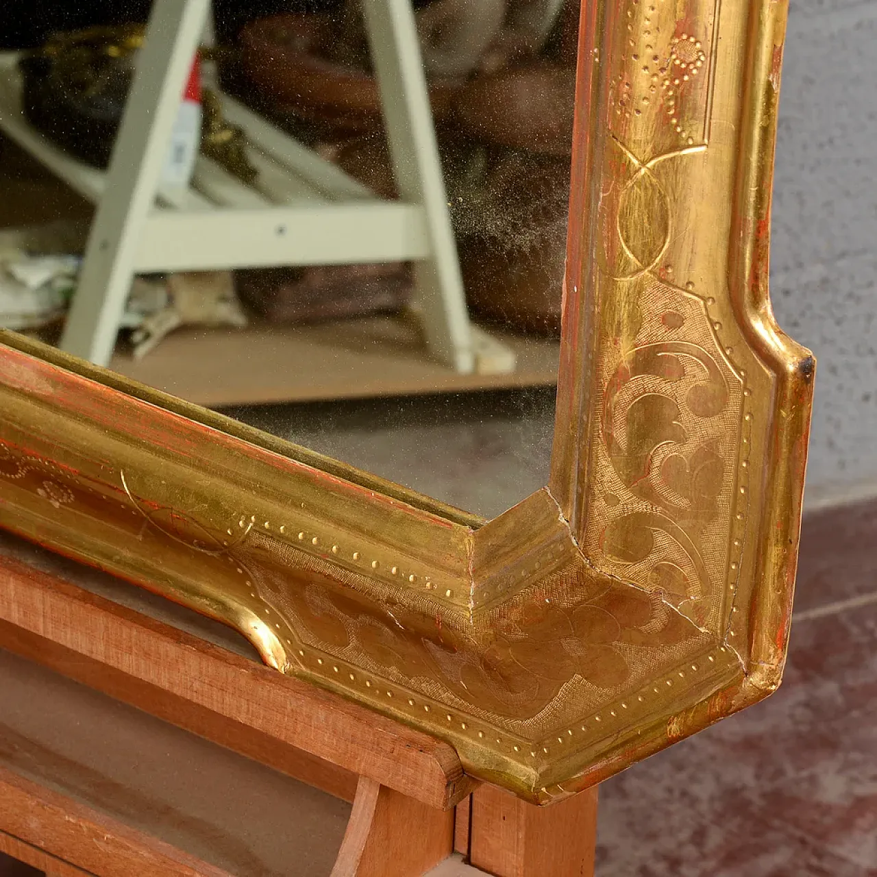 Specchiera dorata, tardo '800 7