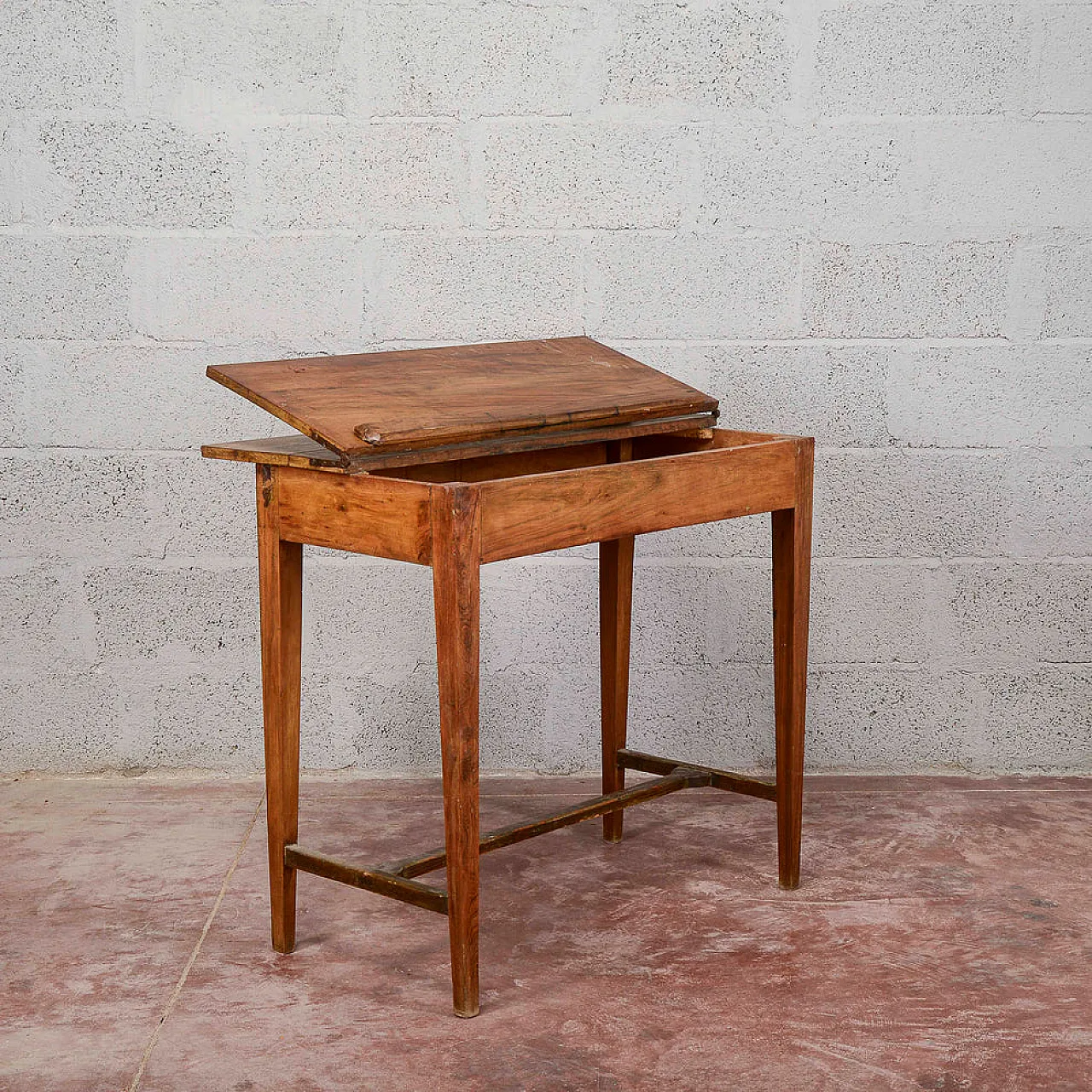 Wooden opening writing table, early 20th century 4