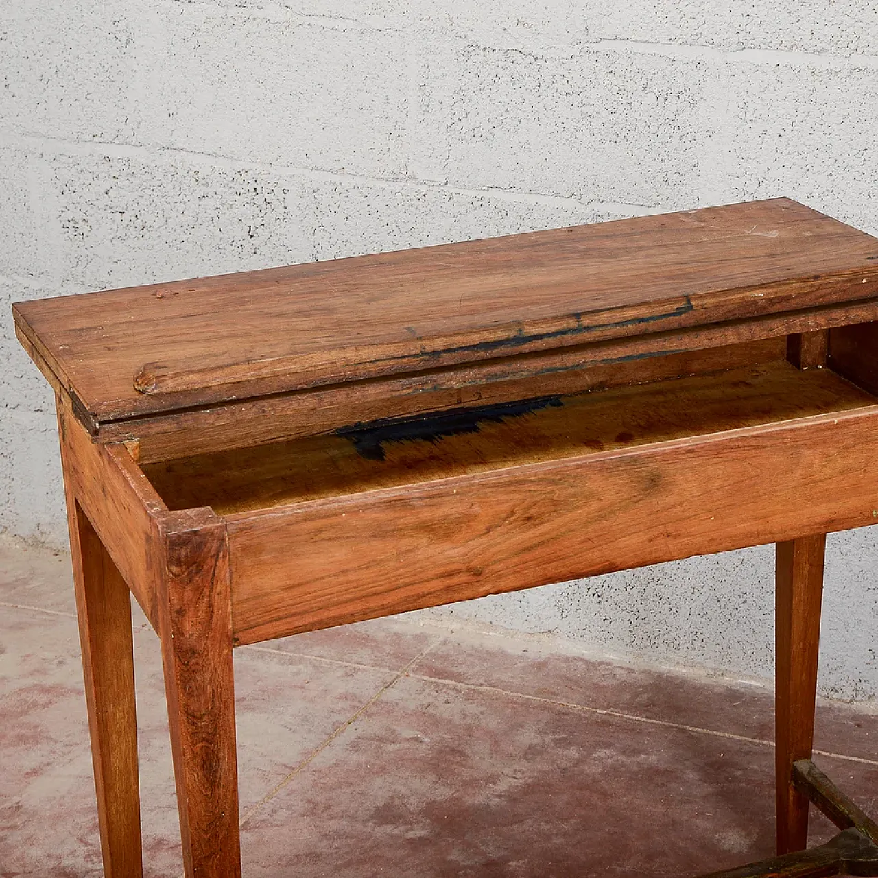Wooden opening writing table, early 20th century 10