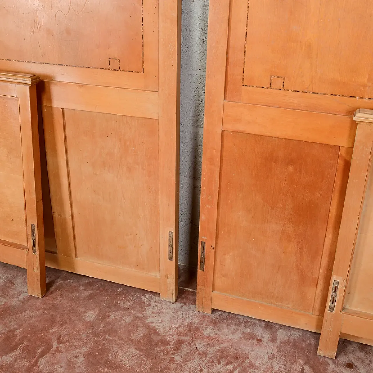 Pair of Art Deco single beds, 1930s 9