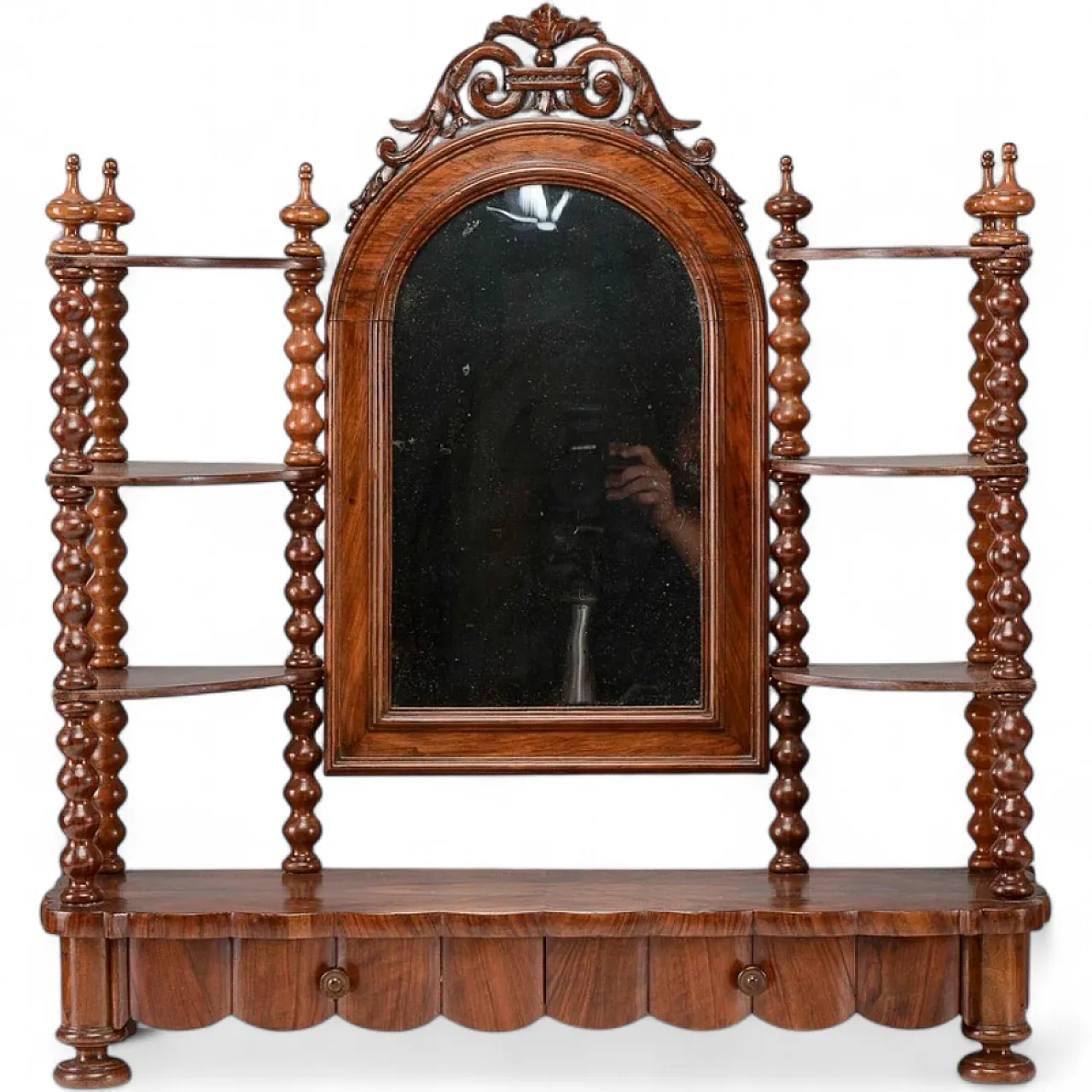 Wooden étagère support dressing table, late 19th century 5