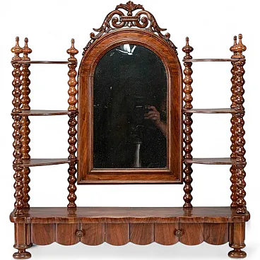 Wooden étagère support dressing table, late 19th century