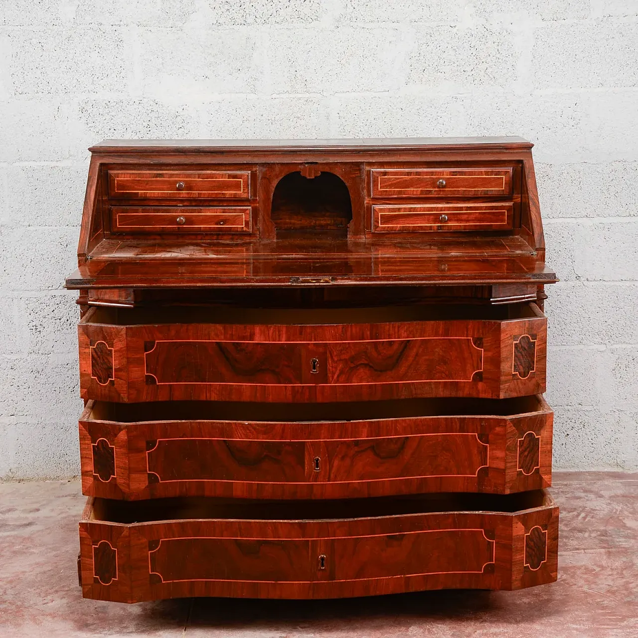 Ribalta in legno con segreti, primo '800 4