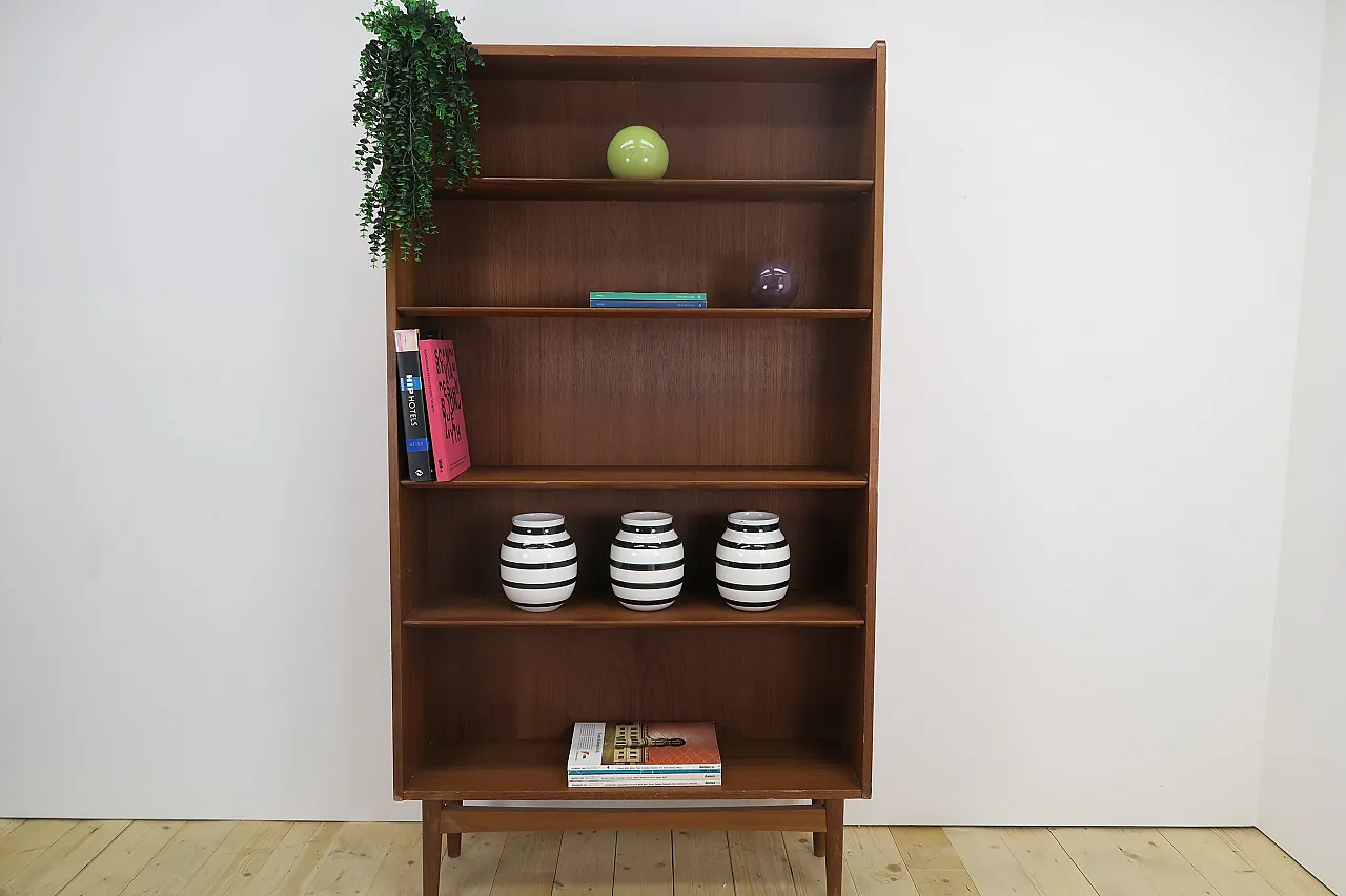 Teak bookcase by Johannes Sorth for Nexø, 1960s 4