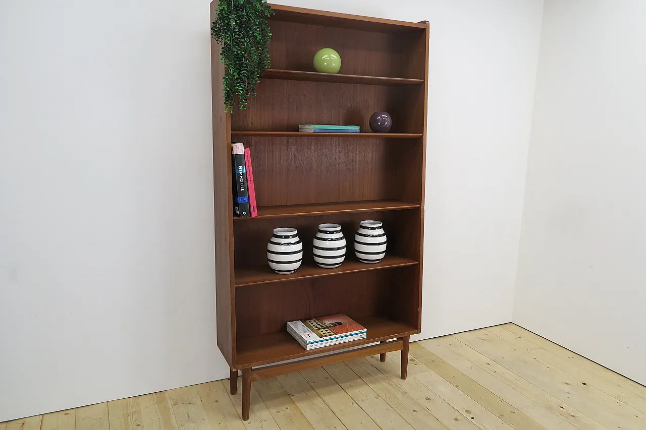 Teak bookcase by Johannes Sorth for Nexø, 1960s 5