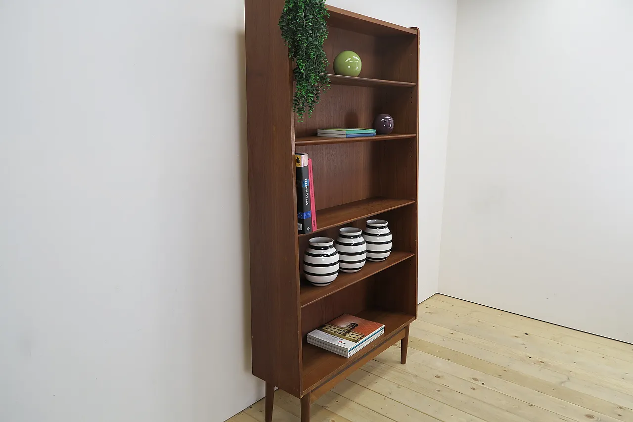 Teak bookcase by Johannes Sorth for Nexø, 1960s 6