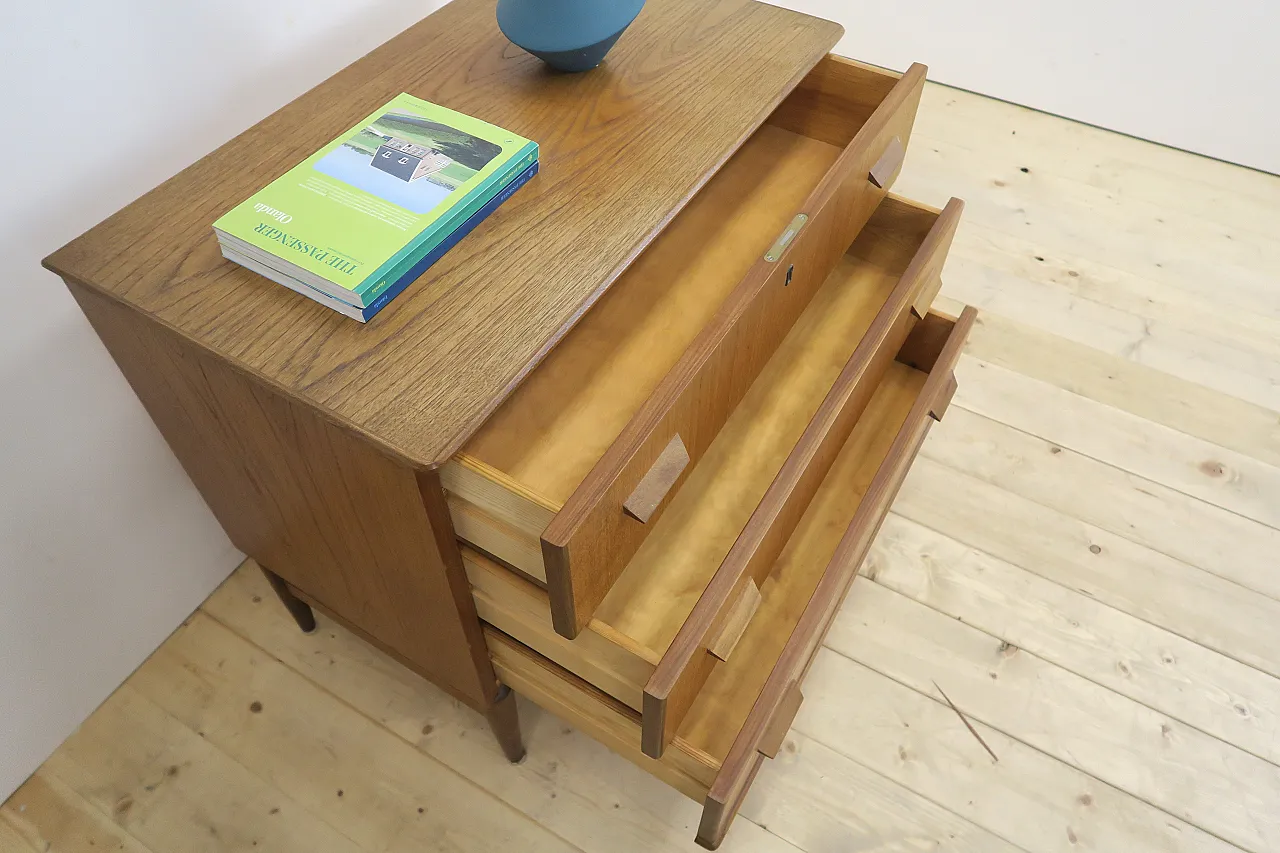 Danish teak three-drawer chest of drawers, 1960s 9