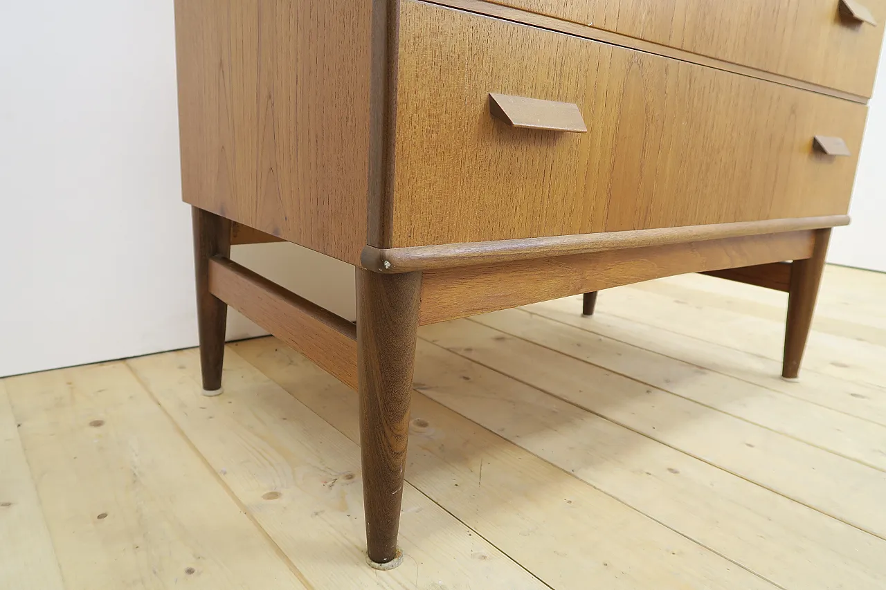 Danish teak three-drawer chest of drawers, 1960s 11