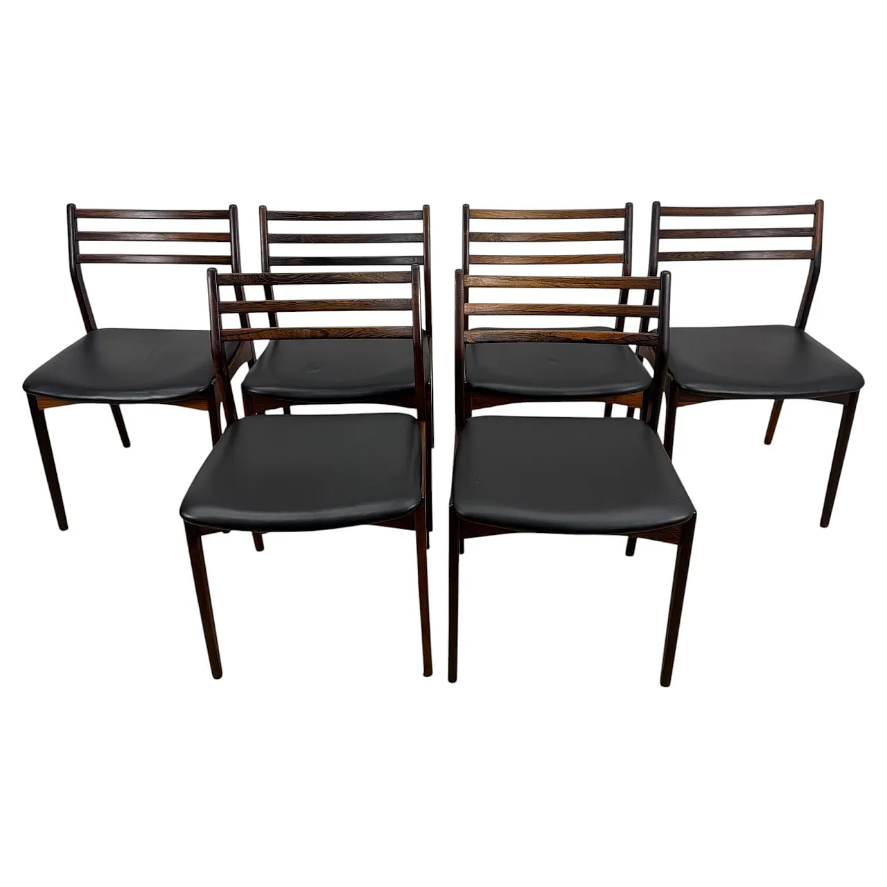 6 Chairs by Vestervig Eriksen in rosewood, 1960s 1