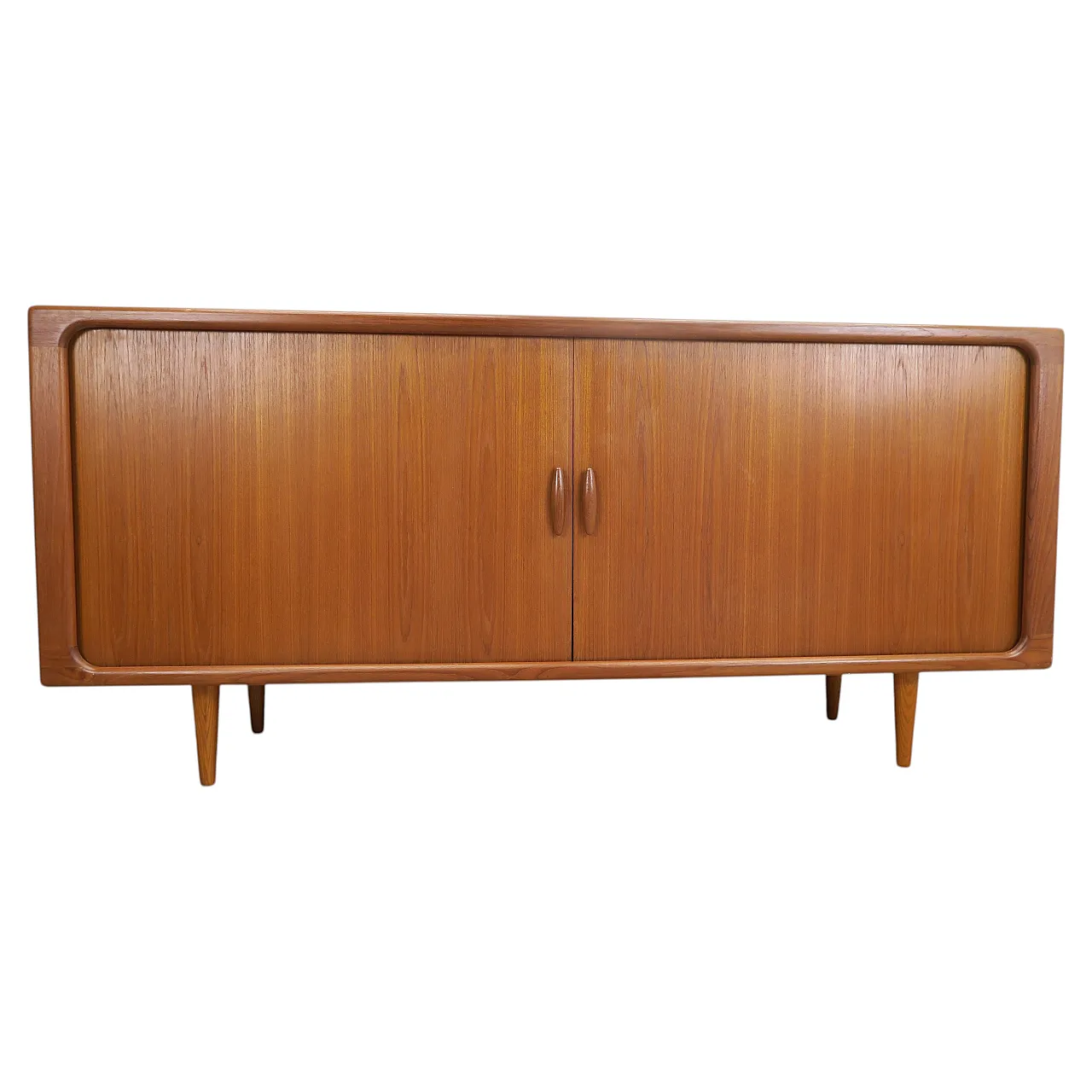 Dyrlund teak sideboard with large shelves and drawers, 1960s 1