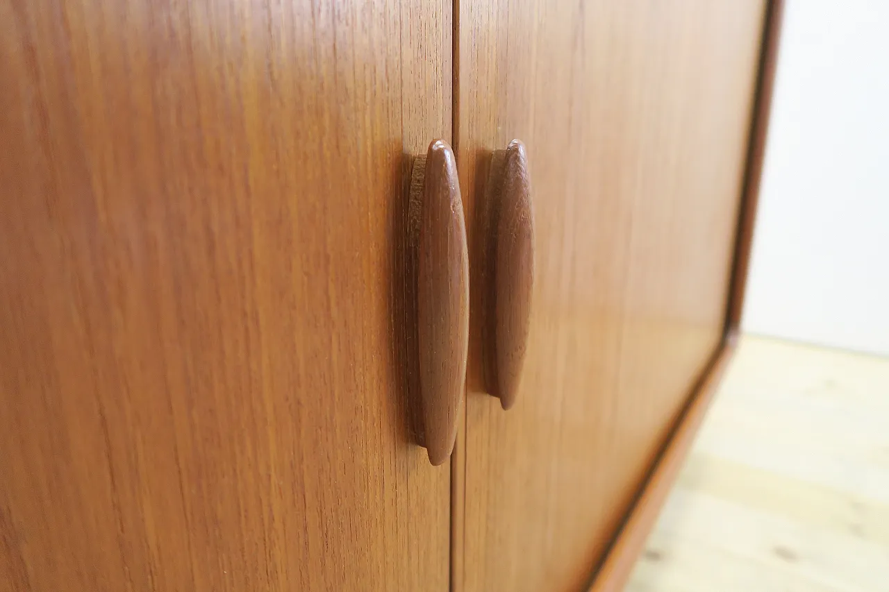 Dyrlund teak sideboard with large shelves and drawers, 1960s 4