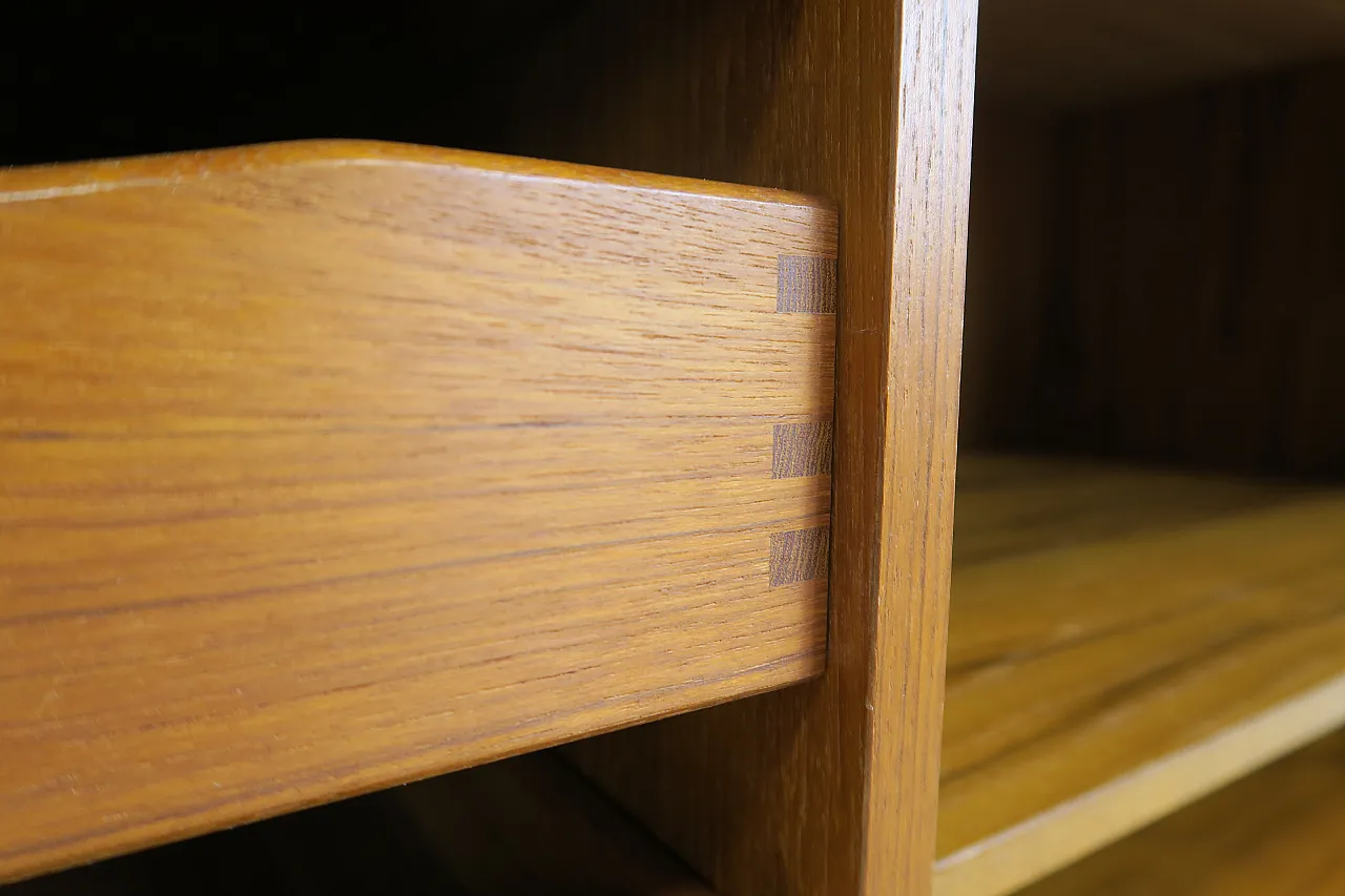 Dyrlund teak sideboard with large shelves and drawers, 1960s 6