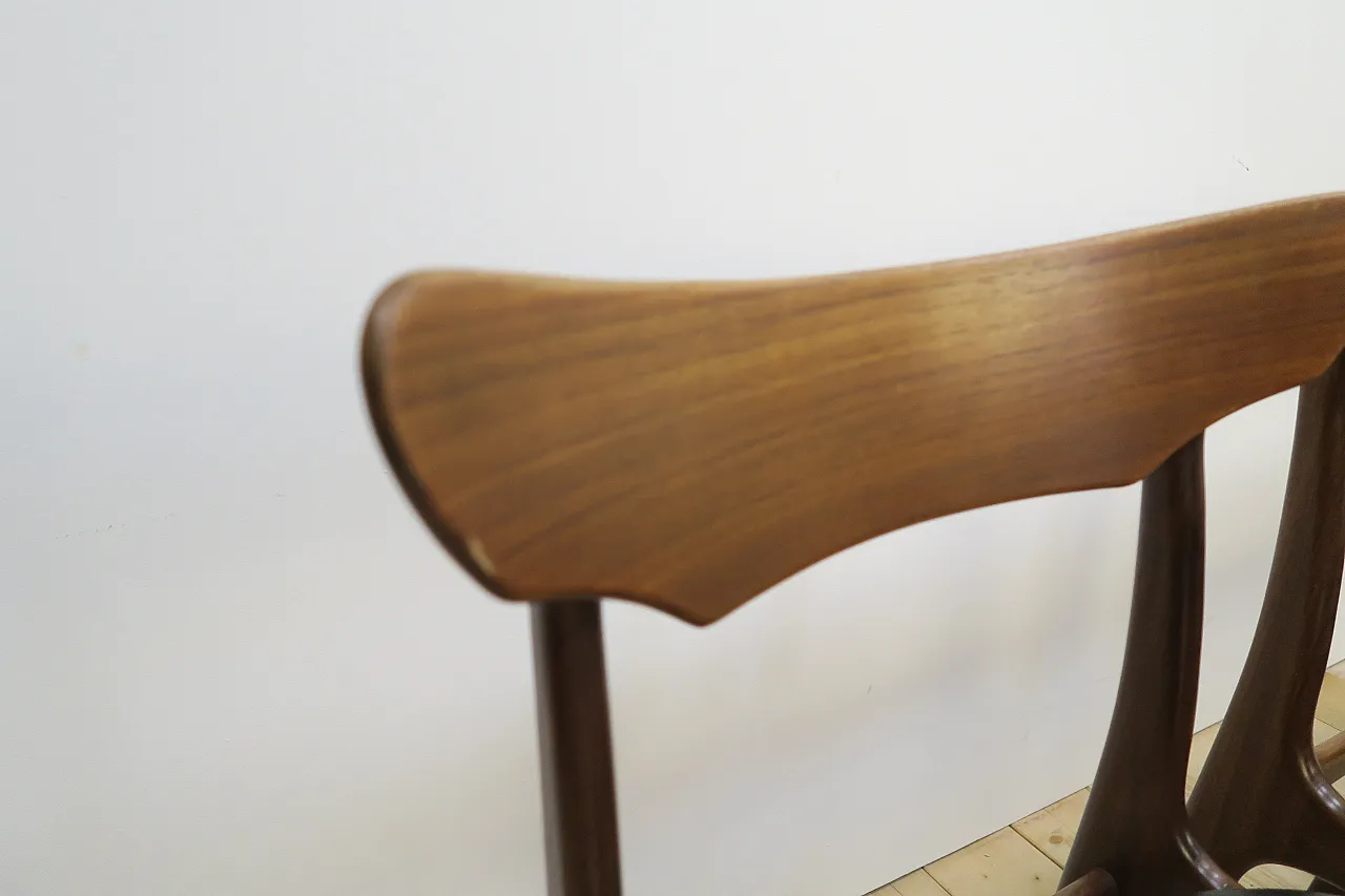 6 Teak chairs by Schiønning & Elgaard for Randers, 1960s 6