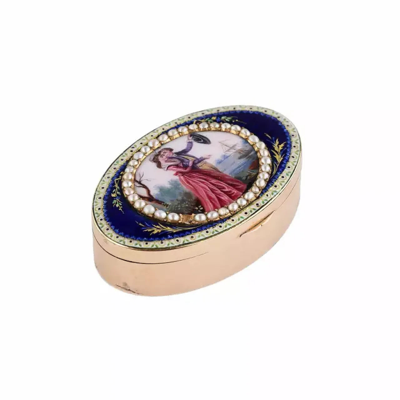 Tabacchiera ovale, fine '700 1