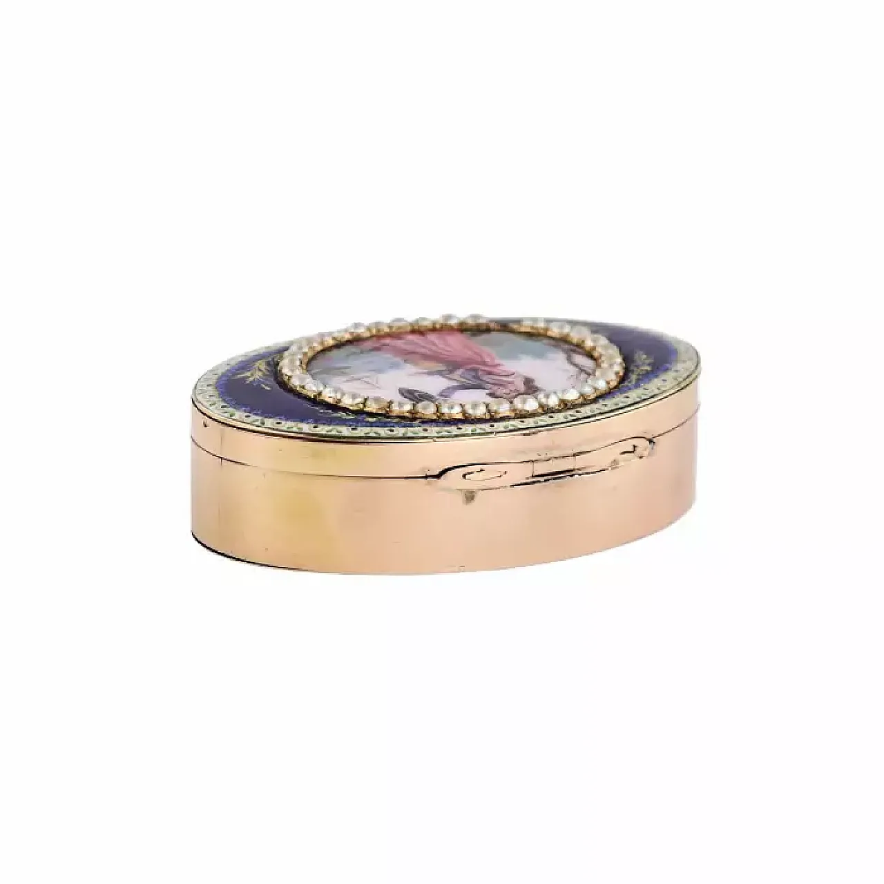Tabacchiera ovale, fine '700 6