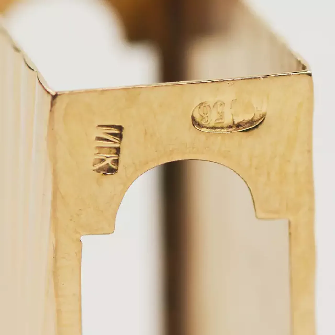 Rectangular match safe in 56 zolotnik gold, late 19th century 2