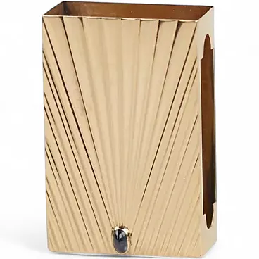 Cassaforte rettangolare in oro 56 zolotnik, fine '800