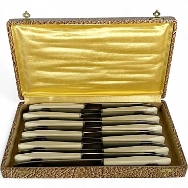12 Bakelite knives, 1970s