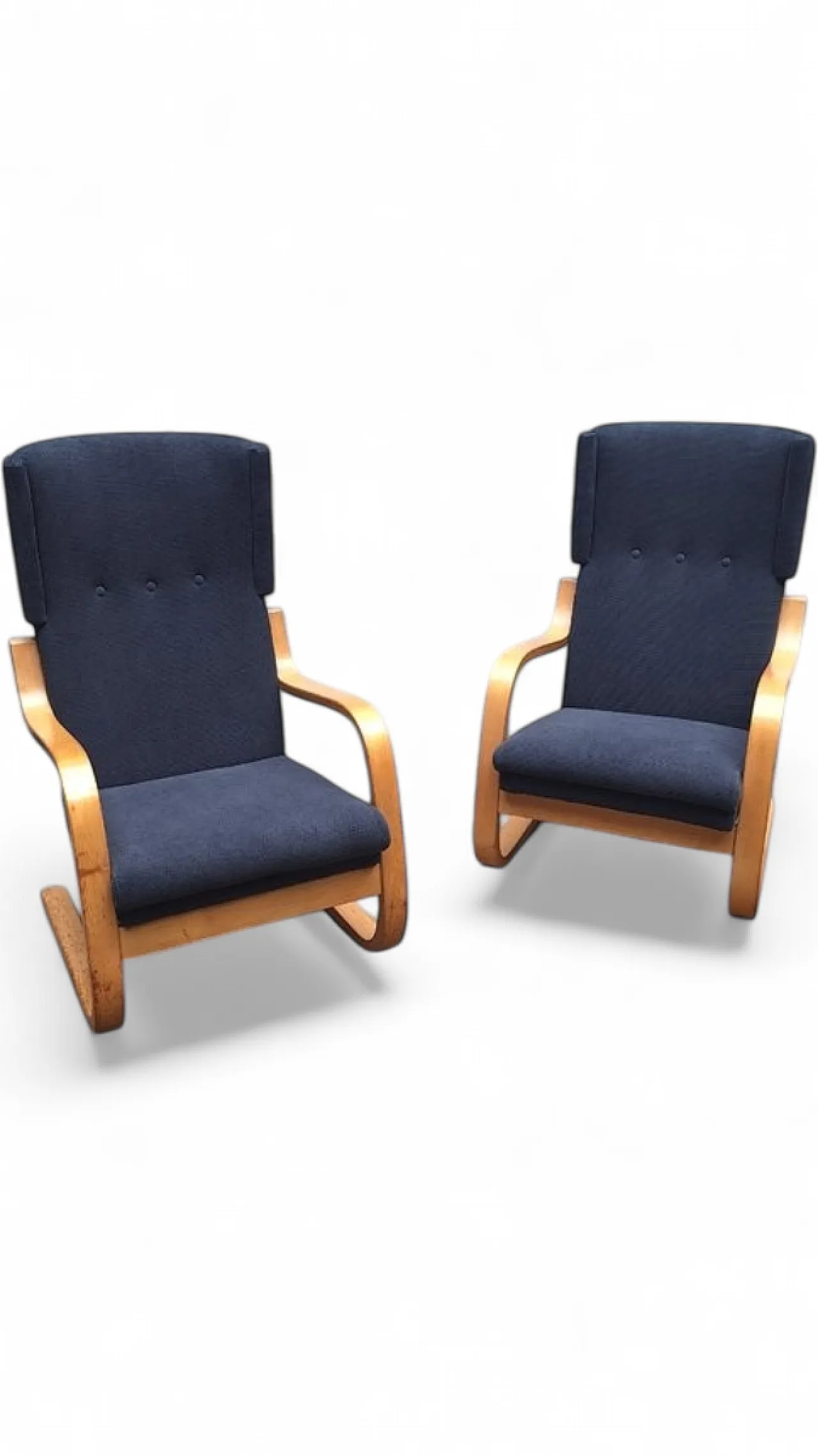 Coppa di poltrone nr. 36/401 di Alvar Aalto per Artek, anni '70 10