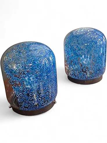 Pair of Neverrino table lamps by Gae Aulenti for Vistosi, 1970s