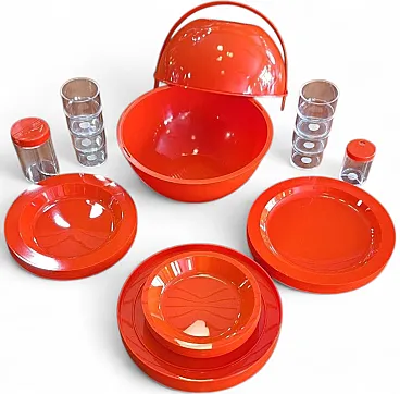Pic Boll picnic set by Carlo Viglino for Guzzini, 1960s