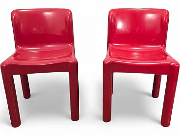 Set of 2 Kartell chairs designed by Carlo Bartoli, Italy 1970
