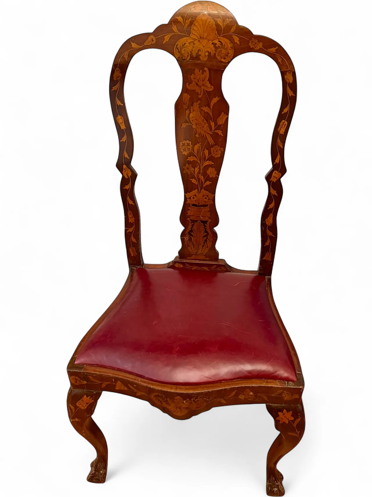 Dutch inlaid chair, 19th century 10