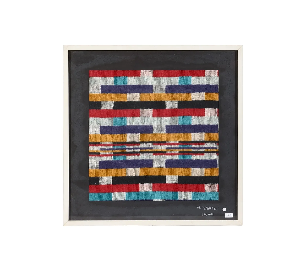 Modern framed tapestry, Ottavio Missoni, Italy 1979 5