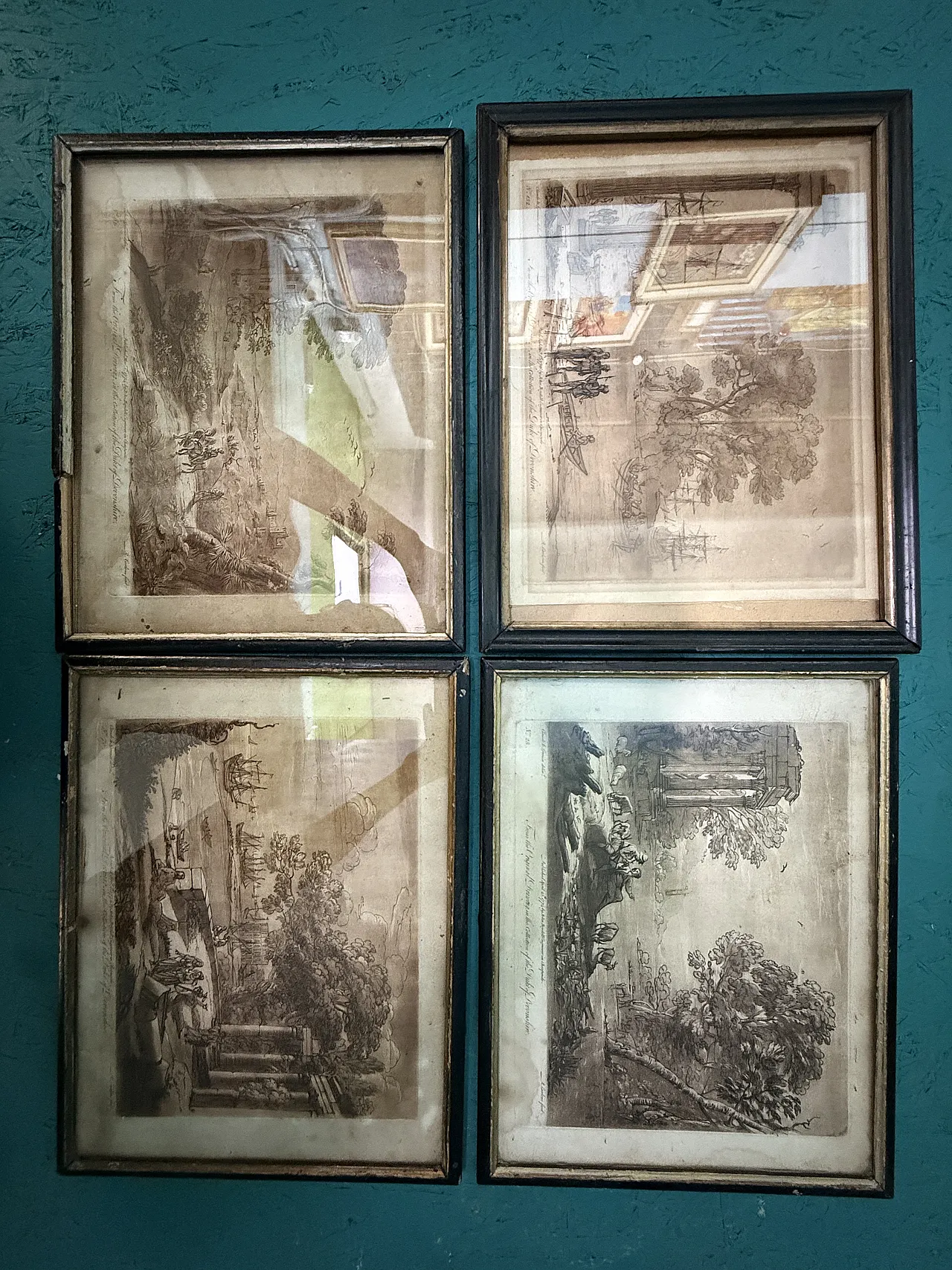 4 Incisioni antiche , Claude Lorrain (Claude Gellée) incise, '600 1