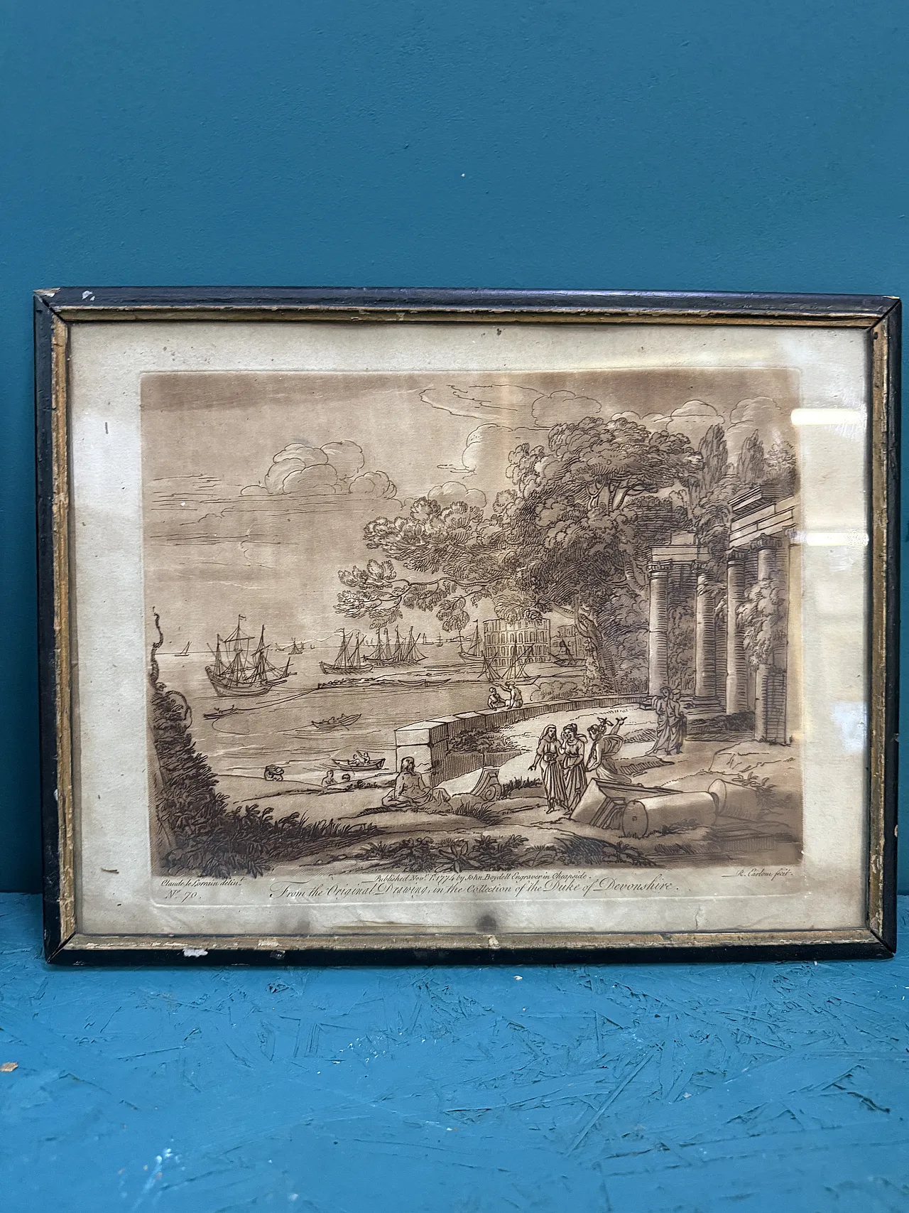 4 Incisioni antiche , Claude Lorrain (Claude Gellée) incise, '600 5