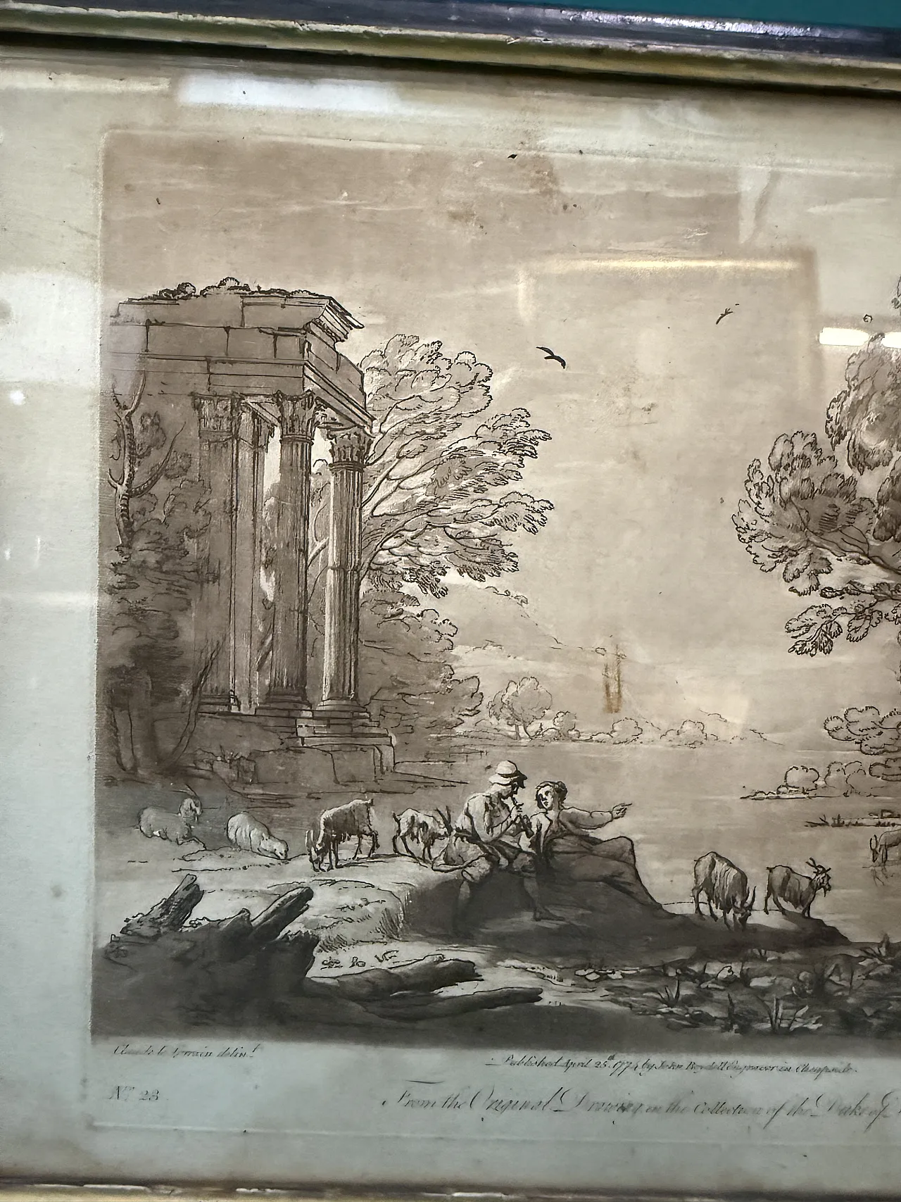 4 Incisioni antiche , Claude Lorrain (Claude Gellée) incise, '600 16