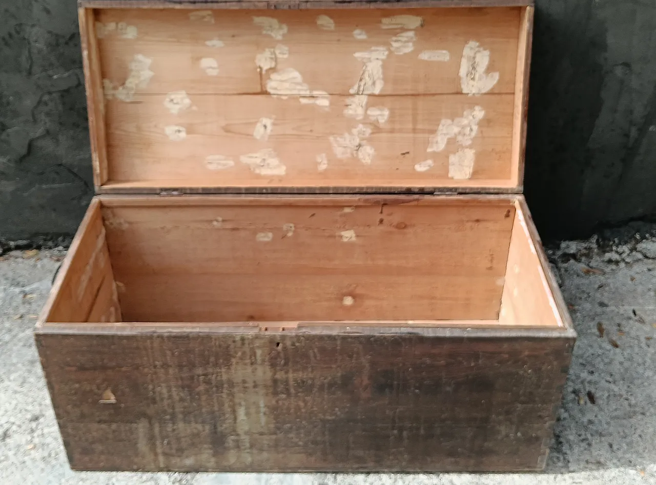 Westinghouse wood trunk with metal details, 1940s 7