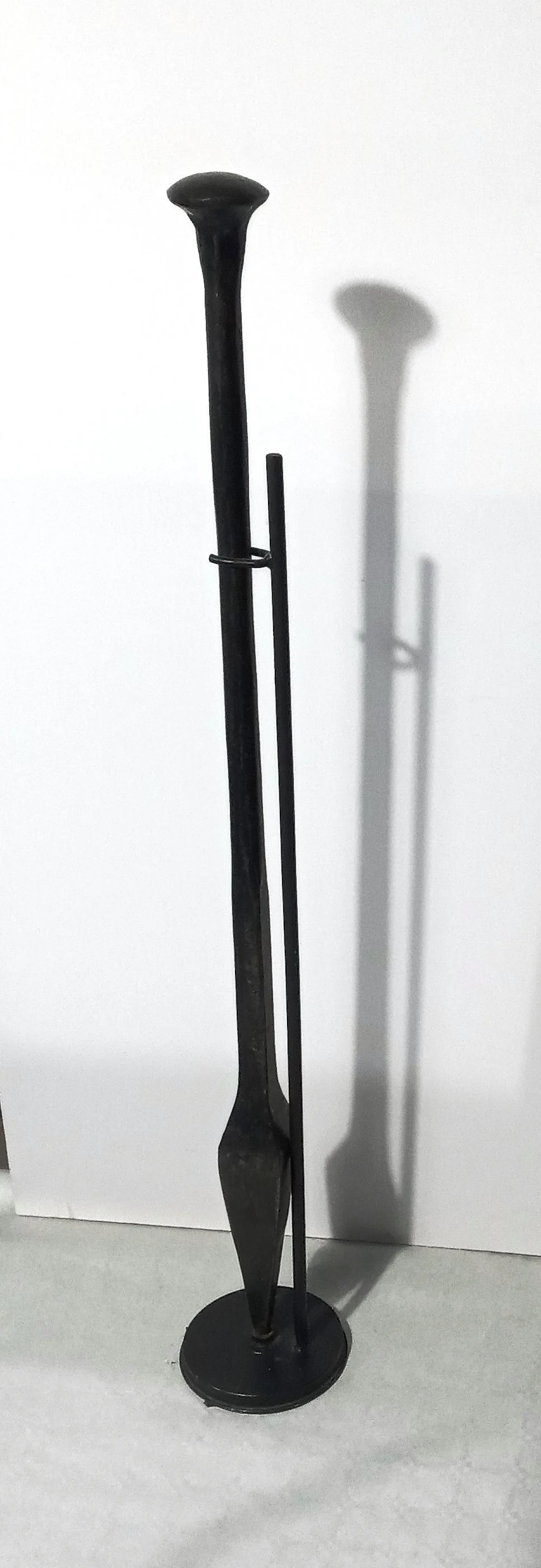 2 metal stem sickle anvils, 1940s 18