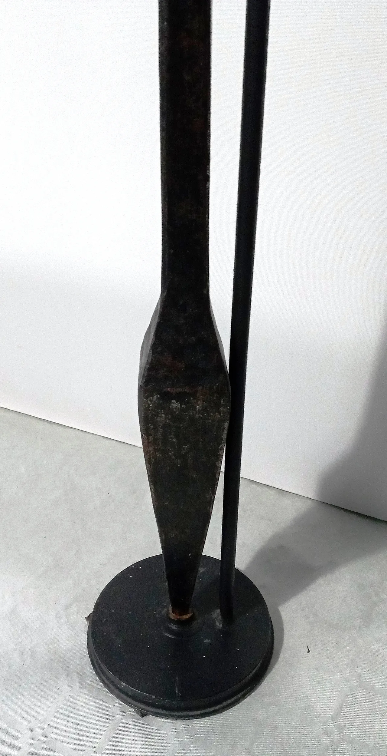 2 metal stem sickle anvils, 1940s 19