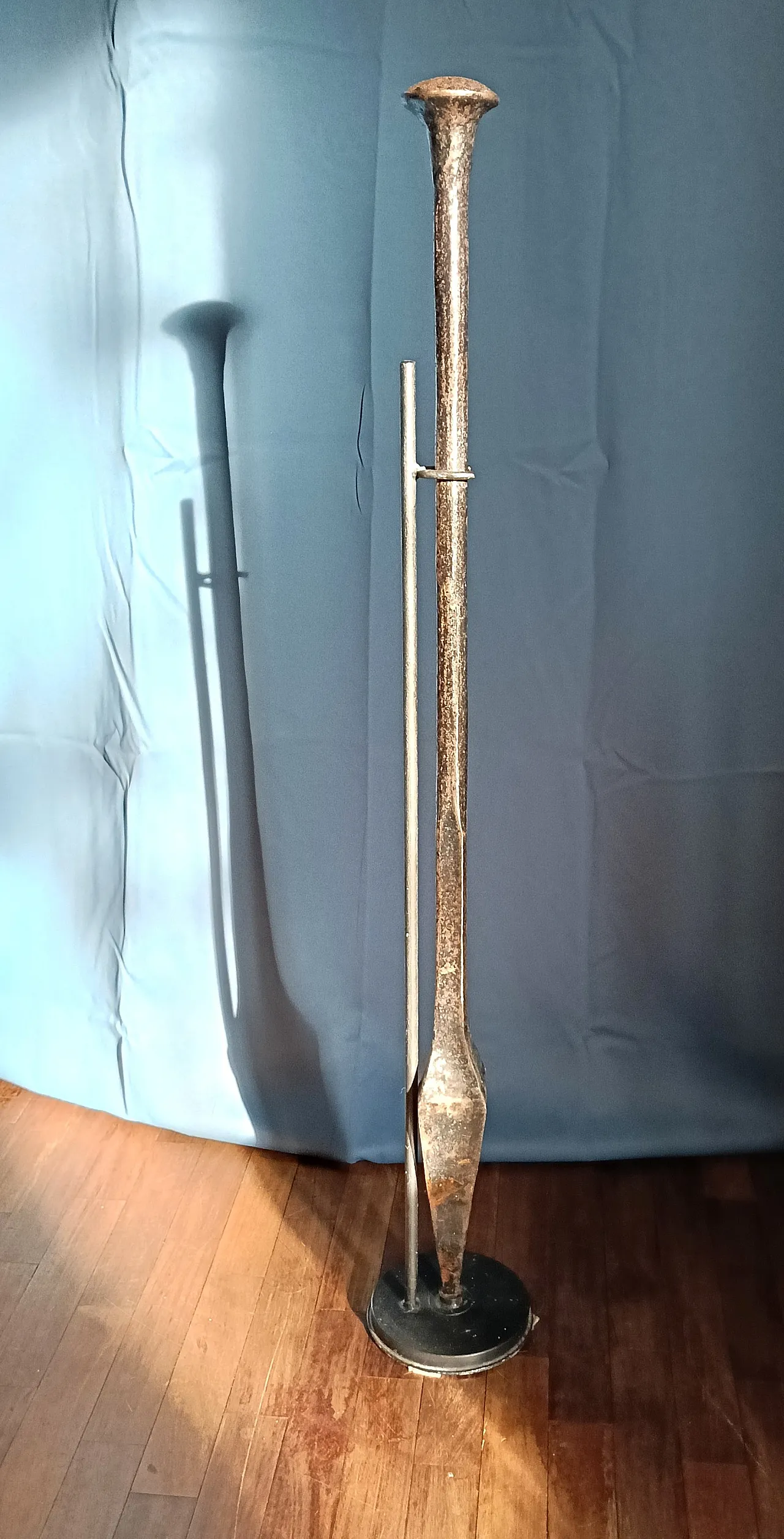2 metal stem sickle anvils, 1940s 21