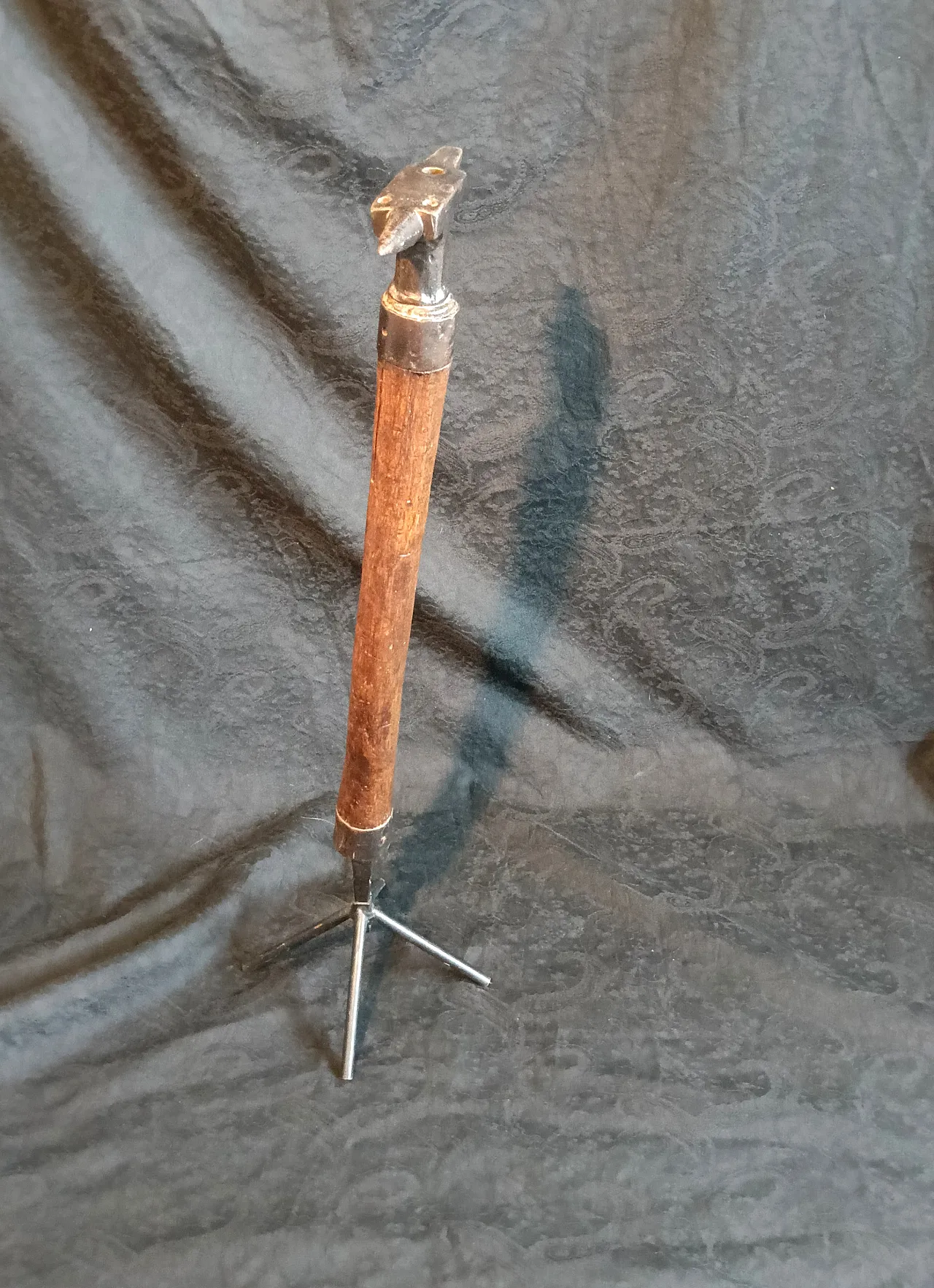 2 metal stem sickle anvils, 1940s 26