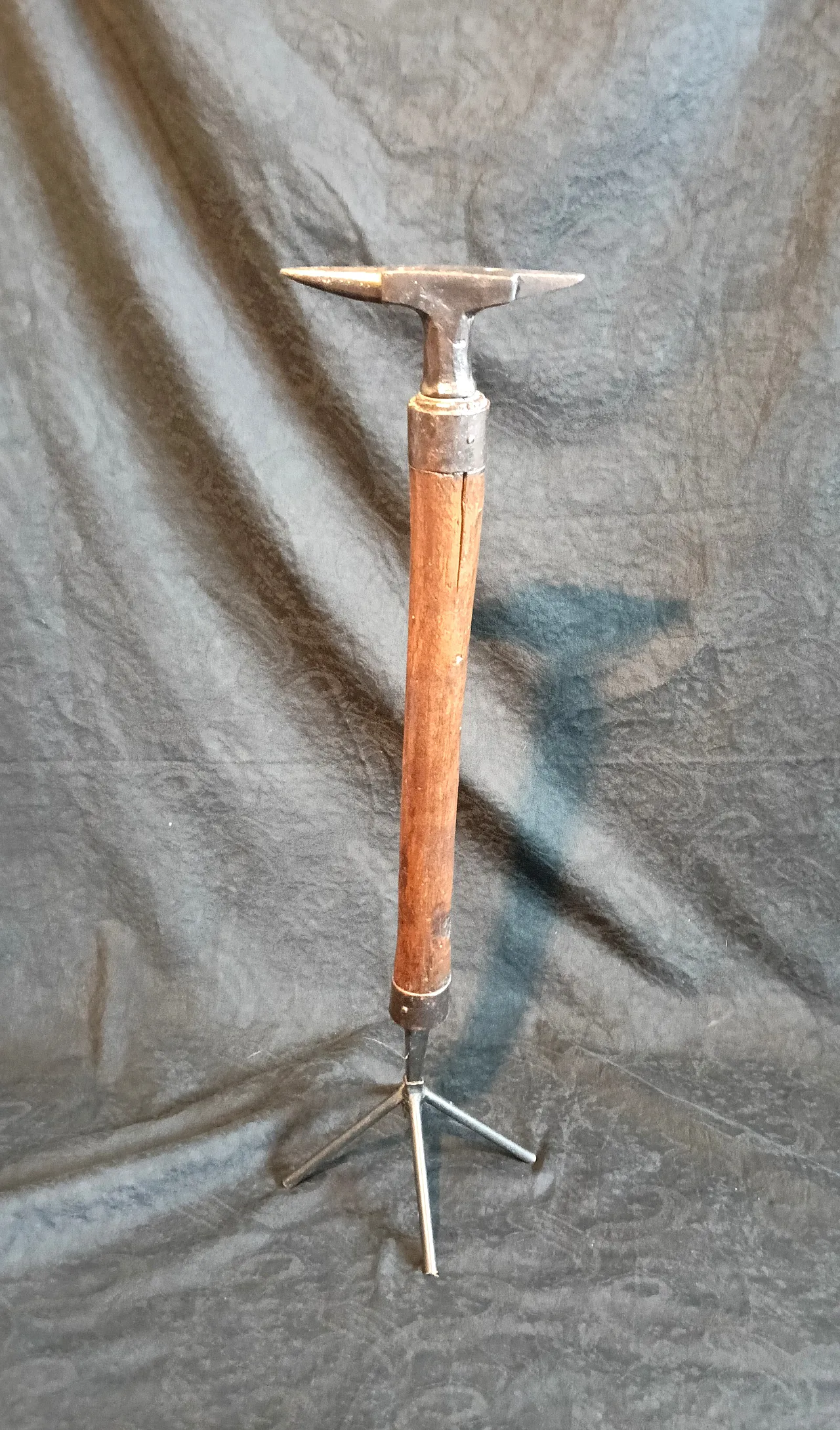 2 metal stem sickle anvils, 1940s 27