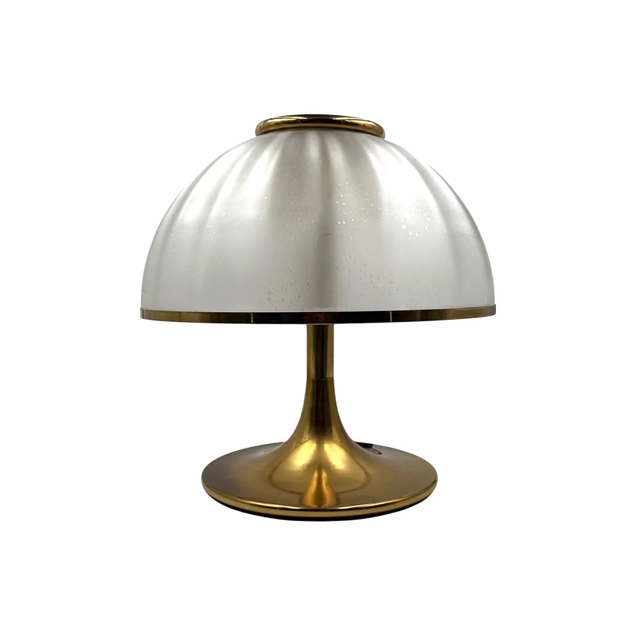 Glass mushroom table lamp, Fabbian, Italy 1970 2