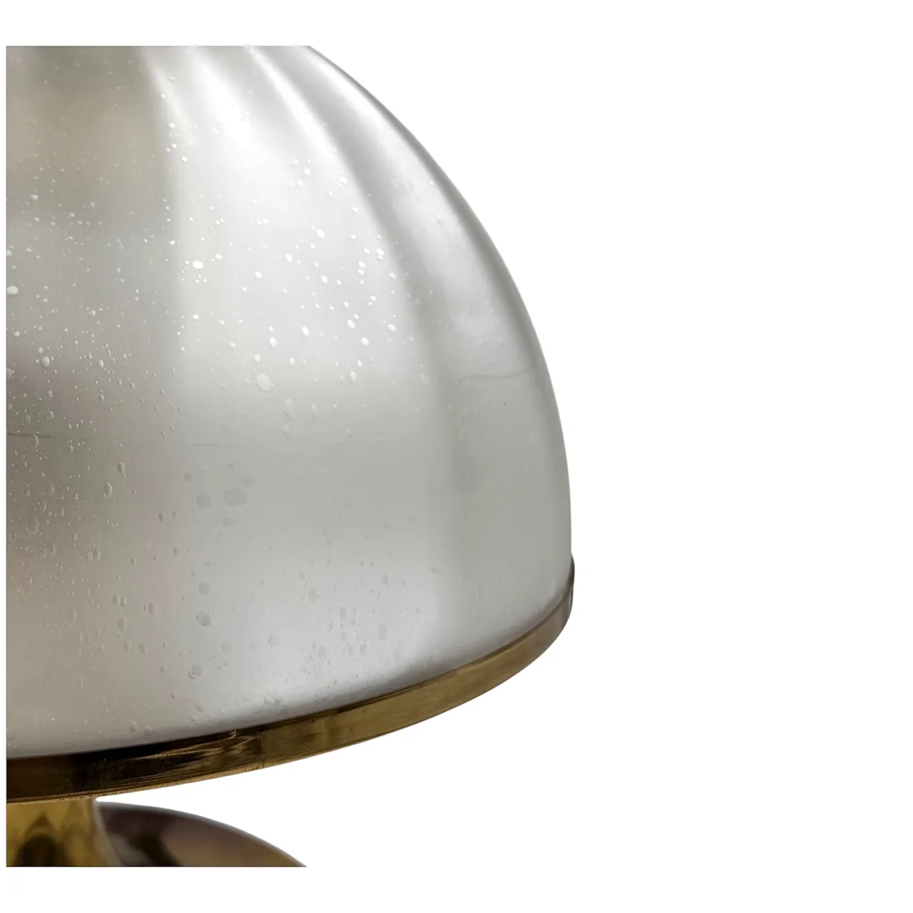 Glass mushroom table lamp, Fabbian, Italy 1970 3