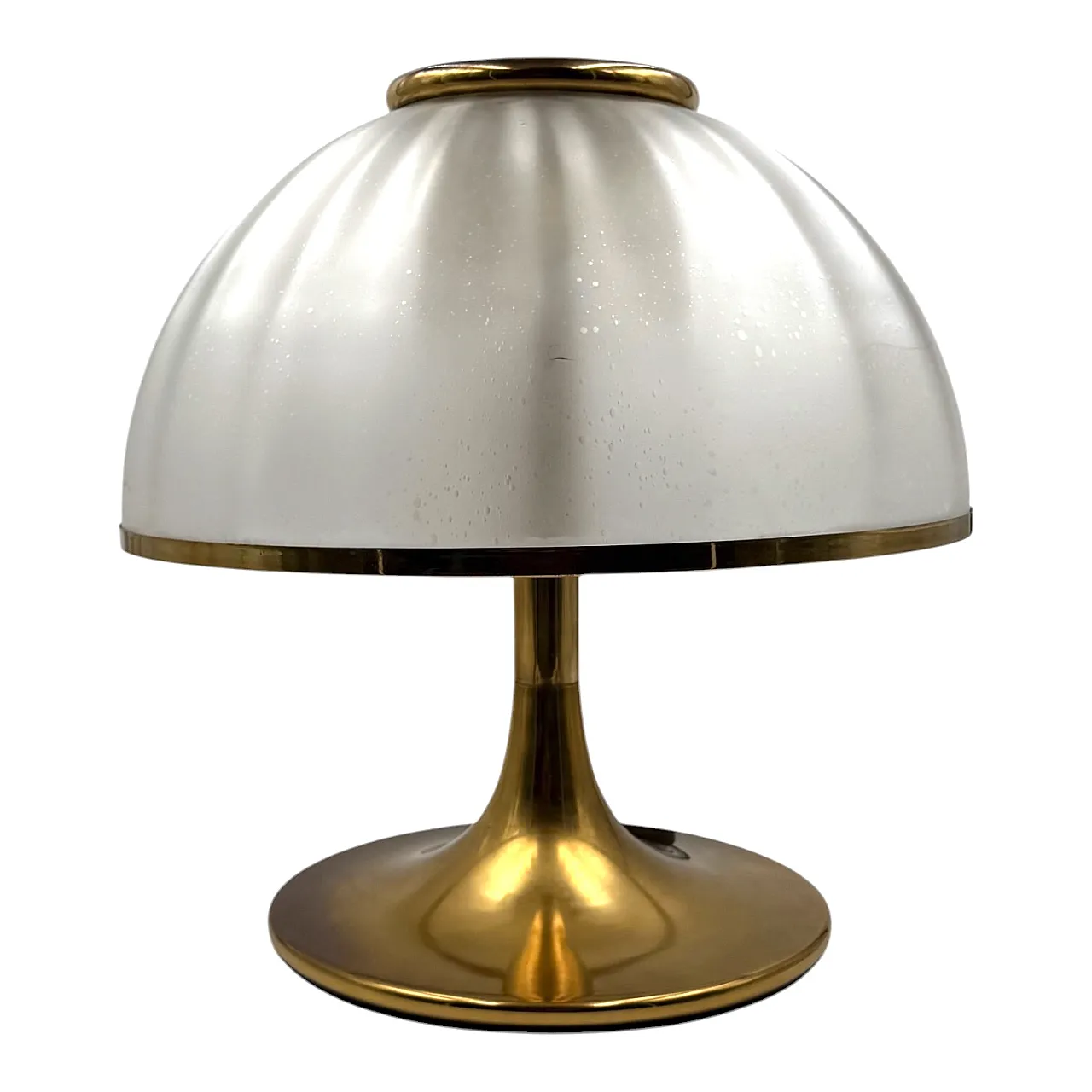 Glass mushroom table lamp, Fabbian, Italy 1970 5