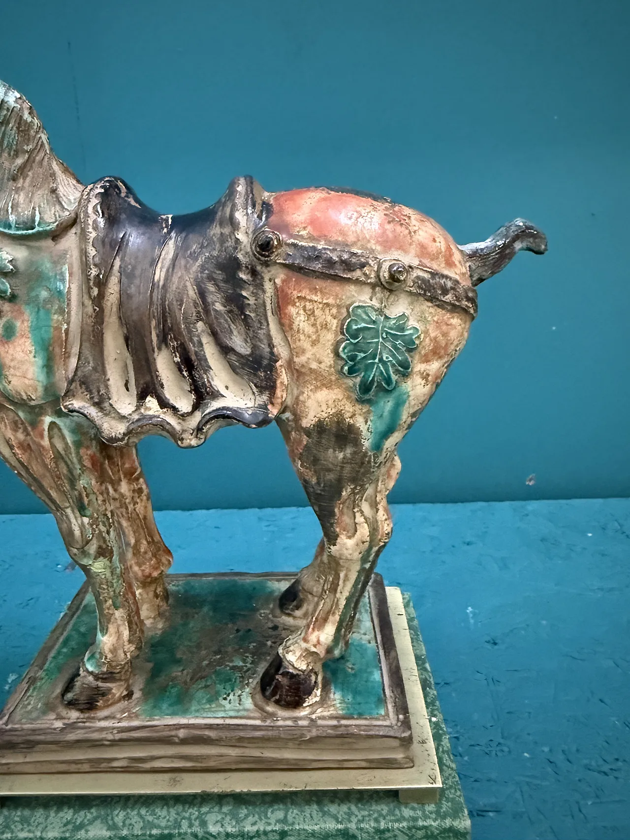 Painted ceramic horse from China, 1950s 5