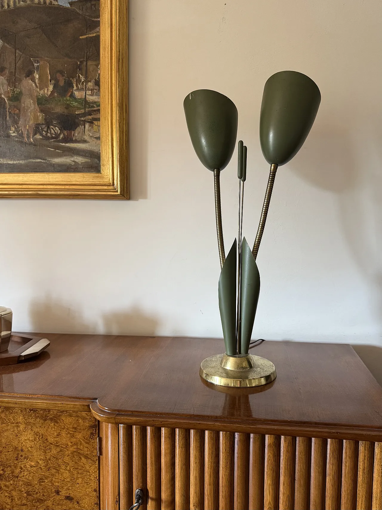 Mid-century flower lamp, Italy, 1960 4