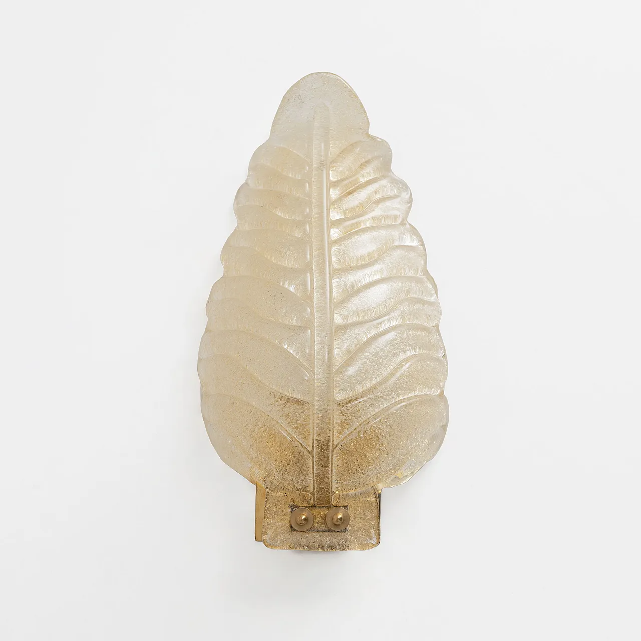 Pair of modern Murano glass wall lamps in Barovier style, 2